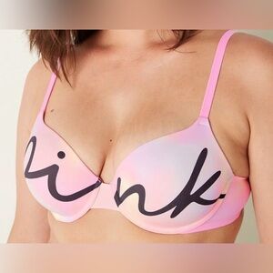 Victoria's Secret PINK Wear Everywhere Push-Up Bra in the color "Coconut Blurโ